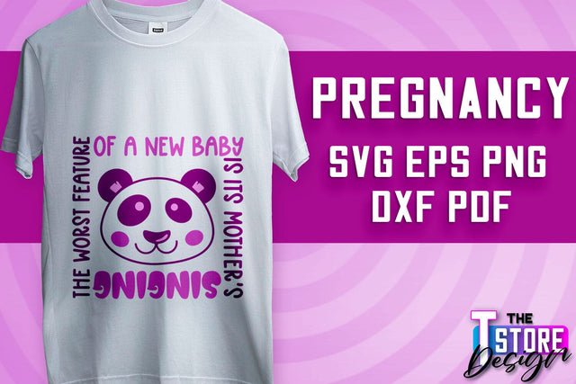 Pregnancy SVG | Family Quotes Design | Happy Time SVG | Baby Design v.2 SVG The T Store Design 