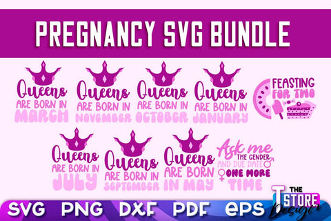 Pregnancy SVG | Family Quotes Design | Happy Time SVG | Baby Design v.2 SVG The T Store Design 