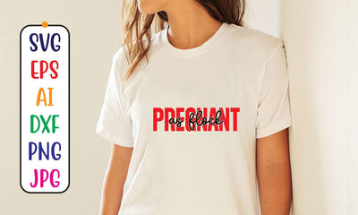 Pregnant As Flock SVG Syaman 