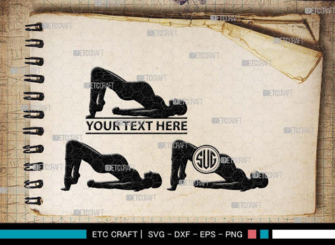 Pregnant Yoga Mom Monogram, Pregnant Yoga Mom Silhouette, Pregnant Yoga Mom SVG, Pregnant Svg, Yoga Svg, Yoga Women Svg, Gym Svg, SB00569 SVG ETC Craft 