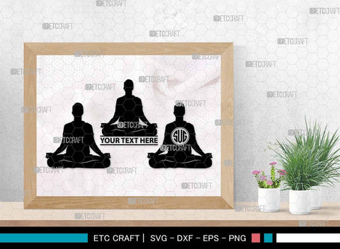 Pregnant Yoga Mom Monogram, Pregnant Yoga Mom Silhouette, Pregnant Yoga Mom SVG, Pregnant Svg, Yoga Svg, Yoga Women Svg, Gym Svg, SB00569 SVG ETC Craft 