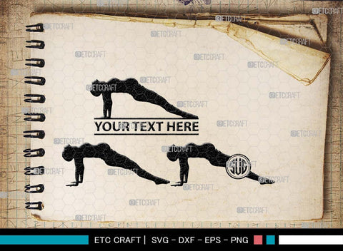 Pregnant Yoga Mom Monogram, Pregnant Yoga Mom Silhouette, Pregnant Yoga Mom SVG, Pregnant Svg, Yoga Svg, Yoga Women Svg, Gym Svg, SB00569 SVG ETC Craft 