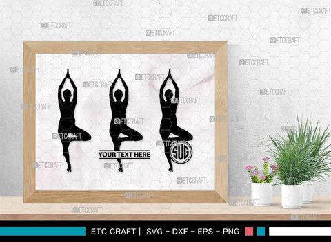 Pregnant Yoga Mom Monogram, Pregnant Yoga Mom Silhouette, Pregnant Yoga Mom SVG, Pregnant Svg, Yoga Svg, Yoga Women Svg, Gym Svg, SB00569 SVG ETC Craft 