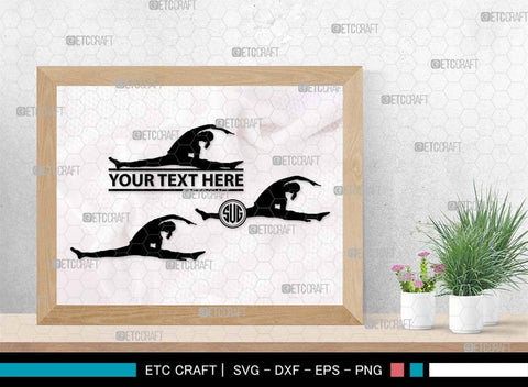 Pregnant Yoga Mom Monogram, Pregnant Yoga Mom Silhouette, Pregnant Yoga Mom SVG, Pregnant Svg, Yoga Svg, Yoga Women Svg, Gym Svg, SB00569 SVG ETC Craft 