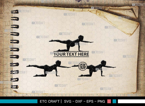 Pregnant Yoga Mom Monogram, Pregnant Yoga Mom Silhouette, Pregnant Yoga Mom SVG, Pregnant Svg, Yoga Svg, Yoga Women Svg, Gym Svg, SB00569 SVG ETC Craft 