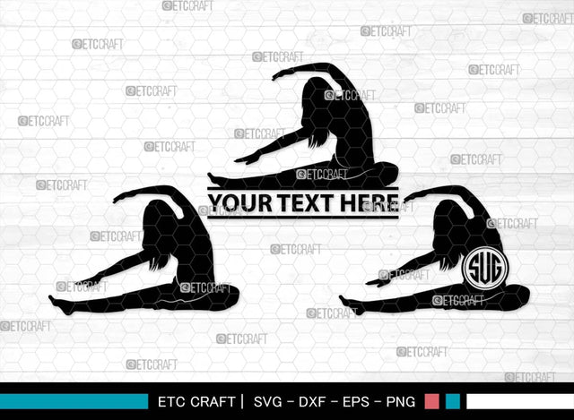 Pregnant Yoga Mom Monogram, Pregnant Yoga Mom Silhouette, Pregnant Yoga Mom SVG, Pregnant Svg, Yoga Svg, Yoga Women Svg, Gym Svg, SB00569 SVG ETC Craft 