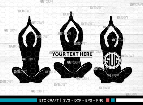 Pregnant Yoga Mom Monogram, Pregnant Yoga Mom Silhouette, Pregnant Yoga Mom SVG, Pregnant Svg, Yoga Svg, Yoga Women Svg, Gym Svg, SB00569 SVG ETC Craft 
