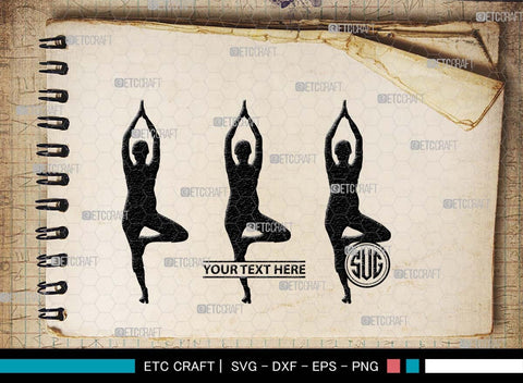 Pregnant Yoga Mom Monogram, Pregnant Yoga Mom Silhouette, Pregnant Yoga Mom SVG, Pregnant Svg, Yoga Svg, Yoga Women Svg, Gym Svg, SB00569 SVG ETC Craft 