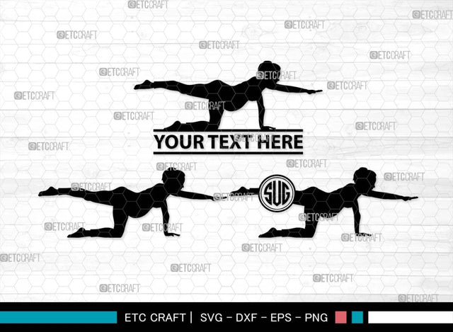 Pregnant Yoga Mom Monogram, Pregnant Yoga Mom Silhouette, Pregnant Yoga Mom SVG, Pregnant Svg, Yoga Svg, Yoga Women Svg, Gym Svg, SB00569 SVG ETC Craft 
