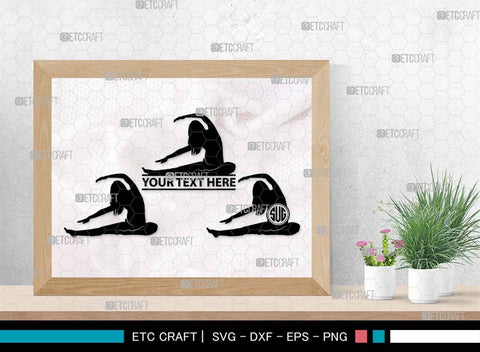 Pregnant Yoga Mom Monogram, Pregnant Yoga Mom Silhouette, Pregnant Yoga Mom SVG, Pregnant Svg, Yoga Svg, Yoga Women Svg, Gym Svg, SB00569 SVG ETC Craft 