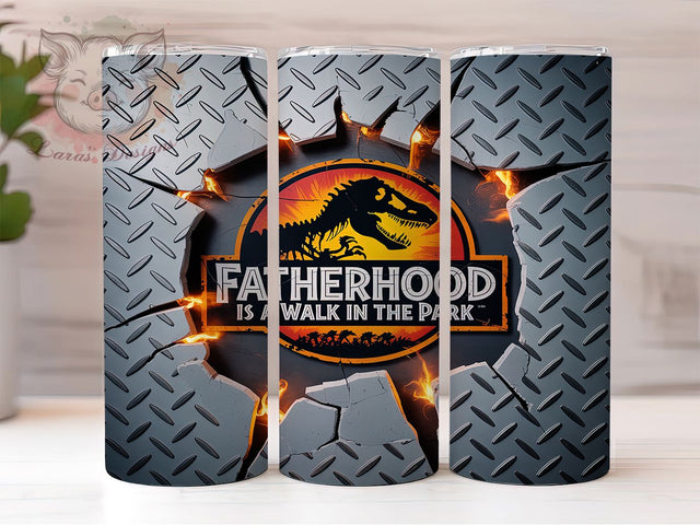 Prehistoric Dad Life Dinosaur Tumbler, Father's Day Tumbler, Funny Dad Design, Dinosaur Dad Present, New Father Gift, Dad Life Tumbler, Dino Dad Sublimation Sublimation Lara' s Designs 
