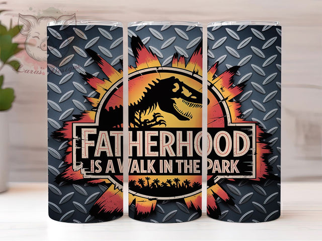 Prehistoric Dad Life Dinosaur Tumbler, Father's Day Tumbler, Funny Dad Design, Dinosaur Dad Present, New Father Gift, Dad Life Tumbler, Dino Dad Sublimation Sublimation Lara' s Designs 