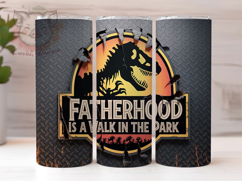 Prehistoric Dad Life Dinosaur Tumbler, Father's Day Tumbler, Funny Dad Design, Dinosaur Dad Present, New Father Gift, Dad Life Tumbler, Dino Dad Sublimation Sublimation Lara' s Designs 
