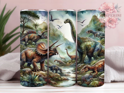 Prehistoric Dinosaur Tumbler, Pre-Historical Animal Tumbler, Wildness Design, 20oz Tumbler Wrap, Sublimation Design, Jurassic Gift Wrap, Prehistoric Creature Tumbler Sublimation Li Zamperini 