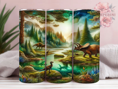 Prehistoric Dinosaur Tumbler, Pre-Historical Animal Tumbler, Wildness Design, 20oz Tumbler Wrap, Sublimation Design, Jurassic Gift Wrap, Prehistoric Creature Tumbler Sublimation Li Zamperini 
