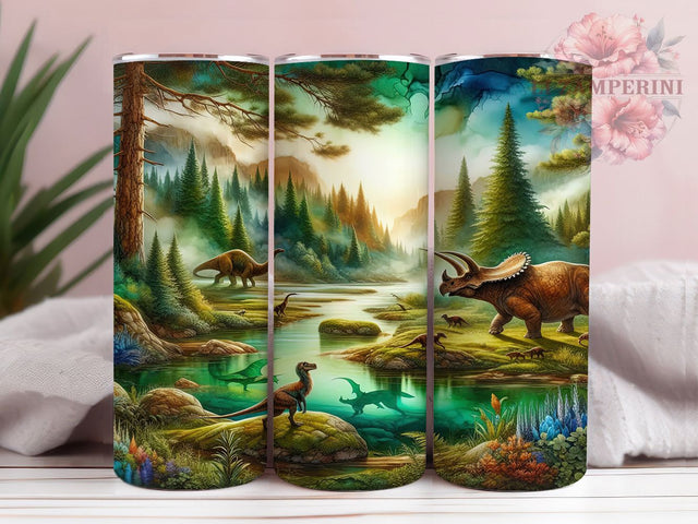 Prehistoric Dinosaur Tumbler, Pre-Historical Animal Tumbler, Wildness Design, 20oz Tumbler Wrap, Sublimation Design, Jurassic Gift Wrap, Prehistoric Creature Tumbler Sublimation Li Zamperini 