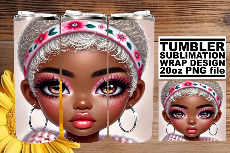 Premium quality wrap, perfect for enhancing your designs! , Love Girl Sublimation afrosvg 