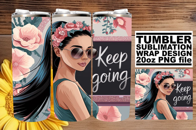 Premium tumbler wrap, designed for clarity and detail! , Woman Sublimation afrosvg 