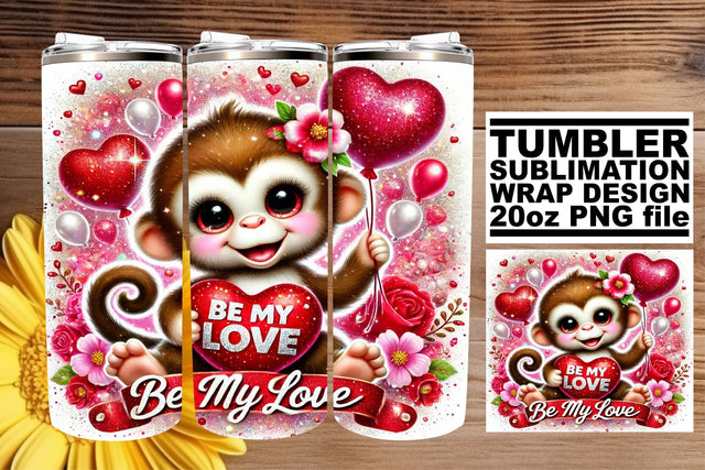 Premium tumbler wrap, enhance your creativity! , Valentines Sublimation afrosvg 