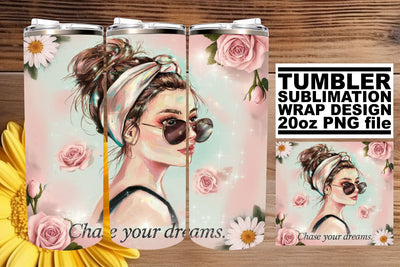Premium tumbler wrap, perfect for all your sublimation needs! , Woman Sublimation afrosvg 