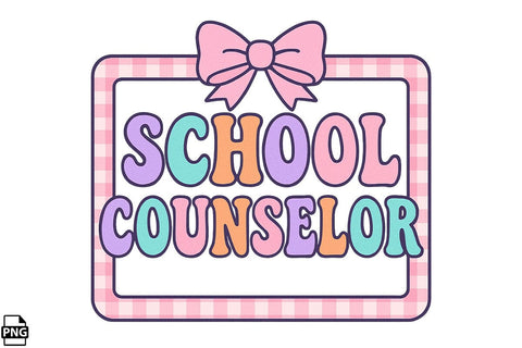 Preppy Back To School Counselor PNG Printable File Sublimation Creativedesigntee 