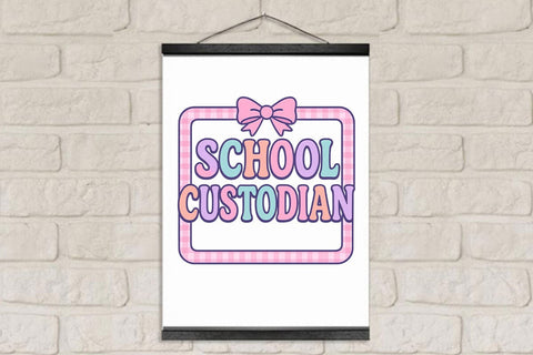 Preppy Back To School Custodian PNG Printable File Sublimation Creativedesigntee 