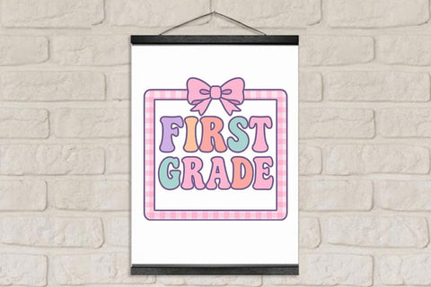 Preppy Back To School First Grade PNG Printable File Sublimation Creativedesigntee 