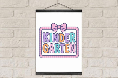 Preppy Back To School Kindergarten PNG Printable File Sublimation Creativedesigntee 