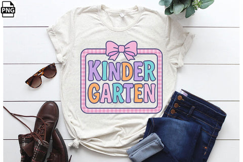 Preppy Back To School Kindergarten PNG Printable File Sublimation Creativedesigntee 