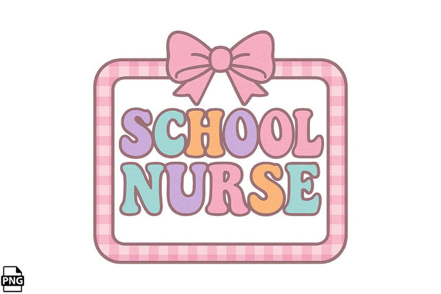 Preppy Back To School Nurse PNG Printable File Sublimation Creativedesigntee 