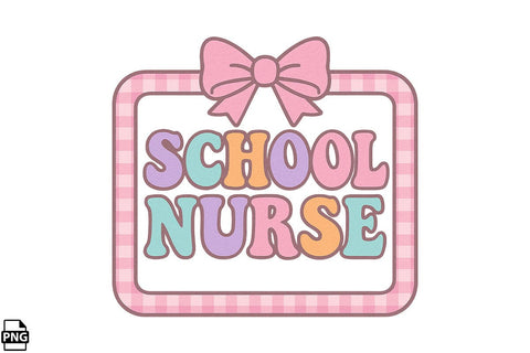 Preppy Back To School Nurse PNG Printable File Sublimation Creativedesigntee 