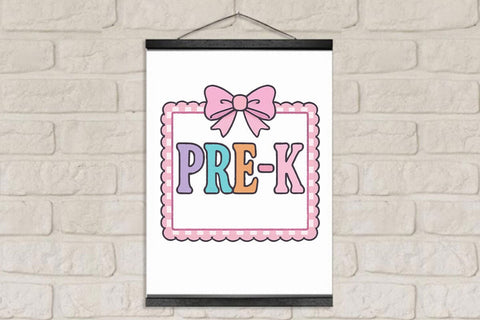 Preppy Back To School Pre-K PNG Printable File Sublimation Creativedesigntee 