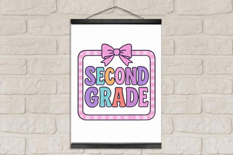 Preppy Back To School Second Grade PNG Printable File Sublimation Creativedesigntee 