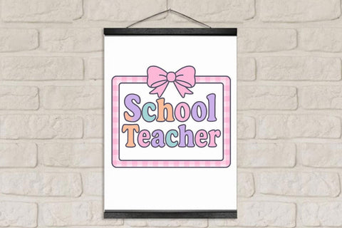 Preppy Back To School Teacher PNG Printable File Sublimation Creativedesigntee 