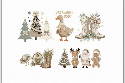 Preppy Christmas PNG Bundle Sublimation Shetara Begum 