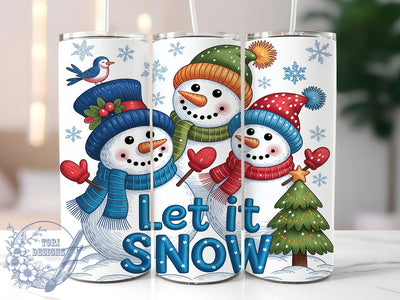 Preppy Crochet Snowman Tumbler, Yarn Crochet Snowman Wrap, Christmas Crochet Sublimation, 20oz Snowman Yarn Tumbler, Whimsical Holiday Art, Cozy Crochet Mug, Cute Snowman Cup Sublimation ToriDesigns 