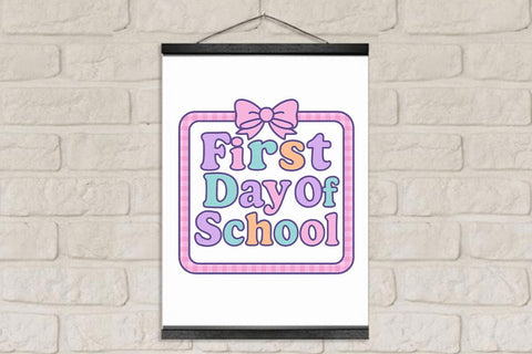 Preppy First Day Of School PNG Printable File Sublimation Creativedesigntee 