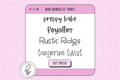 Preppy Font Mini Bundle Font Beck McCormick 