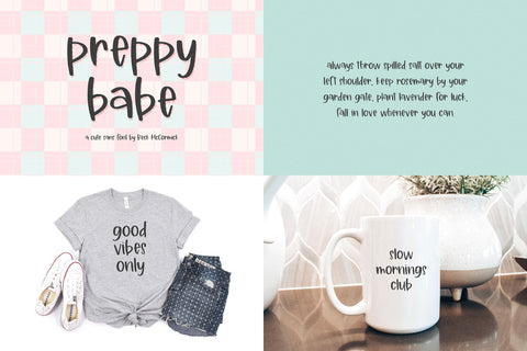 Preppy Font Mini Bundle Font Beck McCormick 