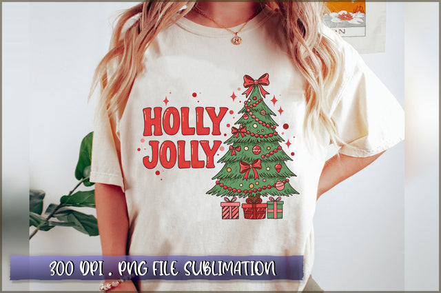 Preppy Holly Jolly Sublimation Sublimation Shetara Begum 