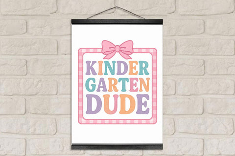 Preppy Kindergarten Dude School PNG Printable File Sublimation Creativedesigntee 