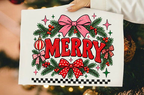 Preppy Merry Coquette Christmas PNG Sublimation SVGista 