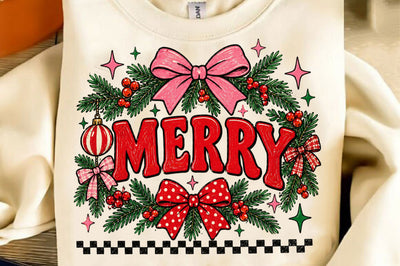 Preppy Merry Coquette Christmas PNG Sublimation SVGista 