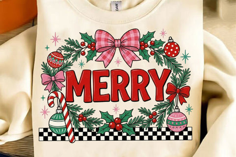 Preppy Merry Coquette Christmas PNG Sublimation SVGista 