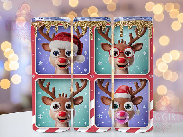 Preppy Pastel Christmas Holiday Tumbler, Holiday Sublimation Design, Festive Cup Art, 20oz Xmas Tumbler, Whimsical Pastel Mug, Stylish Christmas Cup, Cozy Holiday Wrap Sublimation SvggirlplusArt 