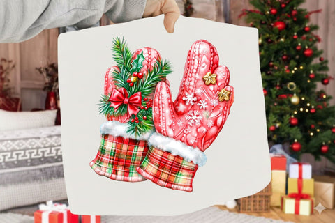 Preppy Pink Christmas Clipart Bundle Sublimation SVGArt 