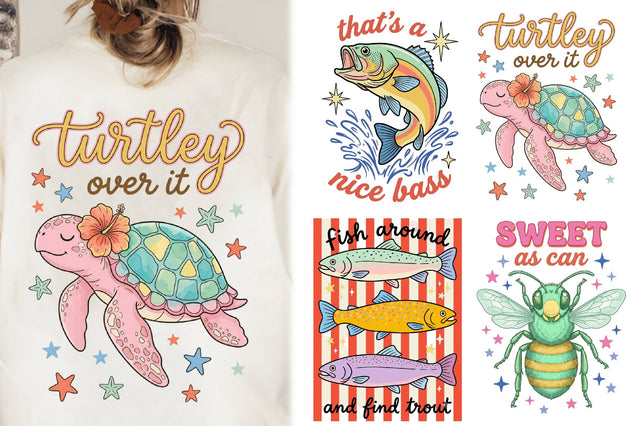 Preppy Summer Animals PNG Sublimation Rupkotha 