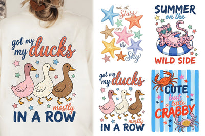Preppy Summer Animals PNG Sublimation Rupkotha 