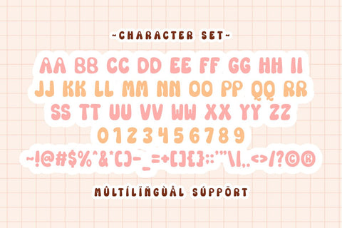 Preppy Summer - Retro Bubble Font Font Masyafi Studio 