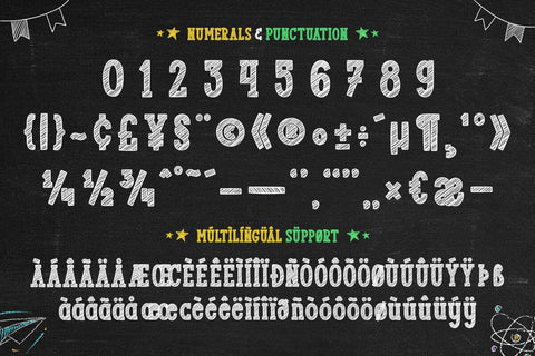 PRESCHOOL - Chalk Font Font Mozarella 
